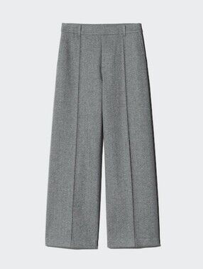 Uniqlo Women's Brushed Jersey Wide Pants - 04 Grey, Size XS